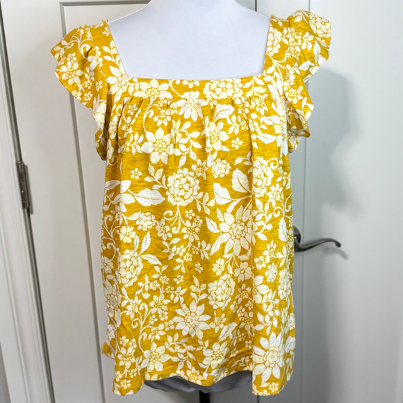 Lauren Conrad ruffle sleeve tank top NWT size large - Picture 3 of 10